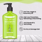 Oaustar Rosemary Oil Hair Shampoo - 380ml - Image 3