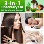 Aliver 3in1 Rosemary Oil with Batana & Black Castor Oil - 60ml - Image 11